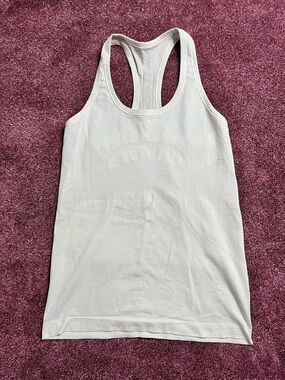 Lululemon Light Grayish White Racerback Tank Top  Size 6